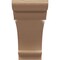 Ekena Millwork 2"W x 6"D x 4"H Classic Hughes Rough Cedar Woodgrain TimberThane Corbel, Primed Tan CORUR02X06X04HUGRCPR - alternate 2